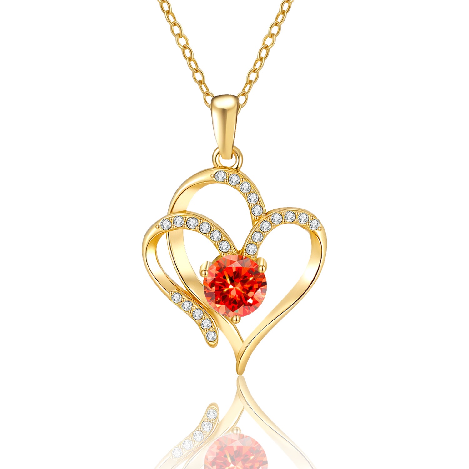 Men's Low-Allergen Necklace with 5A Zirconia Pendant